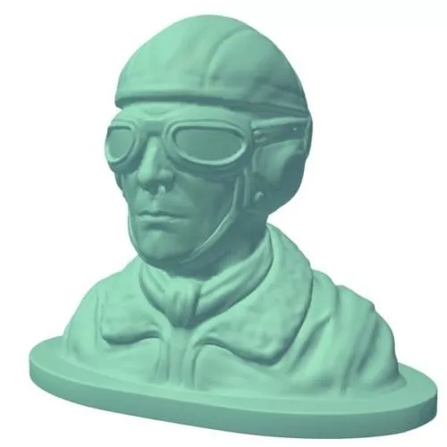Male Bust With Various Material 3d model
