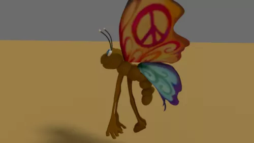 Butterfly Character 3d model Butterfly Character 3d model