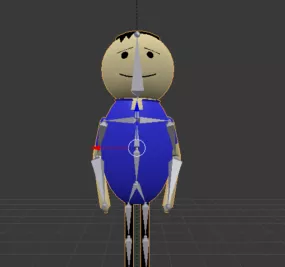 Cartoon Character Rigged 3d model