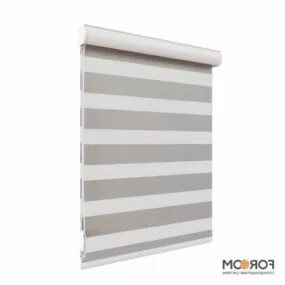 Windows Rolled Curtains V1 3d model