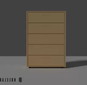 Drawer Cabinet Minimalist 3d model