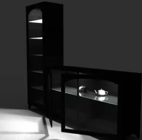 Black Cabinets 3d model