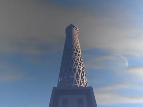 Cairo Tower Building 3d model Cairo Tower Building 3d model