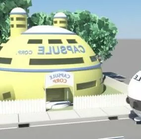 Capsule Corp Building 3d model