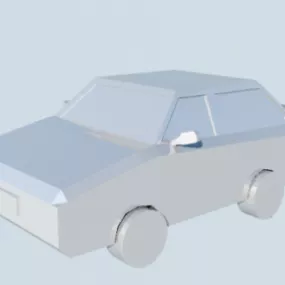 Simple Car Lowpoly 3d model