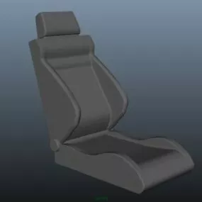 Leather Car Seat V1 3d model