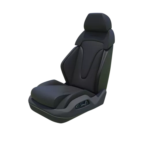 Black Car Seat 3d model Black Car Seat 3d model