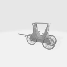 Vintage Carriage V1 3d model