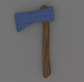 Cartoon Axe Design 3d model