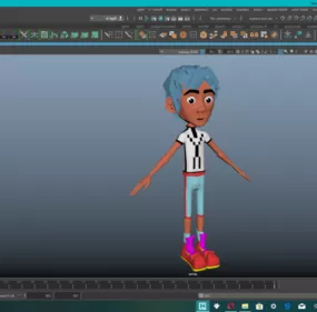 Character Cartoon Boy 3d model