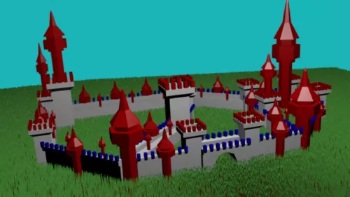 Fantasy Castle 3d model