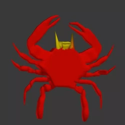 Lowpoly Cartoon Crab 3d model Lowpoly Cartoon Crab 3d model