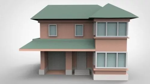 Storefront Medieval Building 3d model