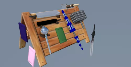 Ancient Storefronts Medieval Building 3d model