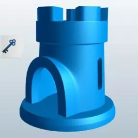 Castle Tower Printable 3d model