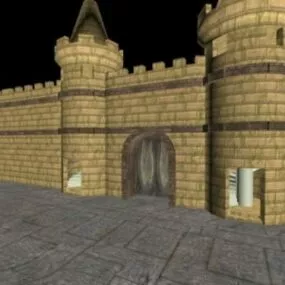 Castle Walls Stone 3d model