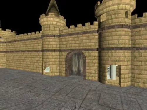 Modern Stone Castle 3d model