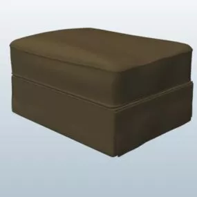 Furniture Casual Ottoman Mocha 3d model