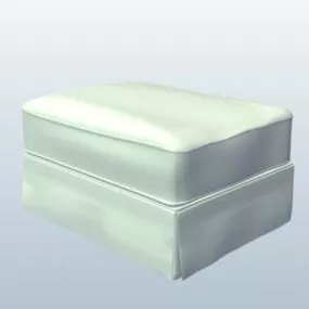 Casual Ottoman Leather 3d model