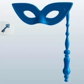 Cat Eye Mask 3d model