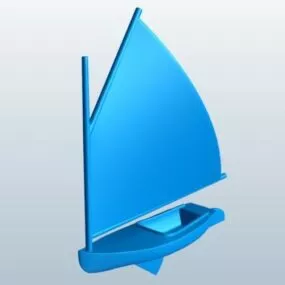 Sailor Boat Figurine 3d model