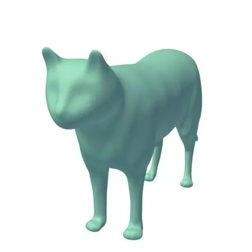 Ancient Cat Statue 3d model