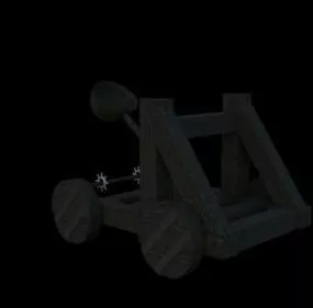 Catapult Medieval Weapon 3d model