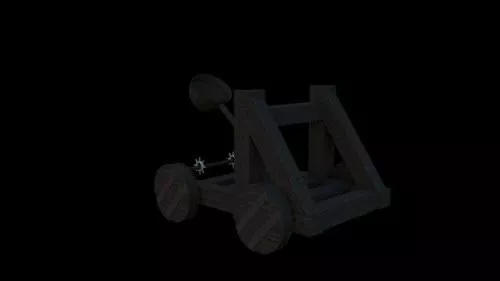 Catapult Medieval Weapon 3d model Catapult Medieval Weapon 3d model