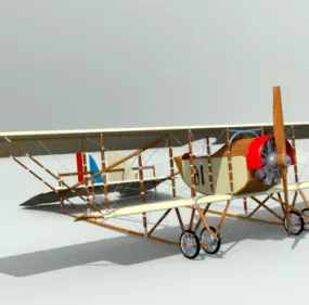 Caudron Vintage Plane 3d model