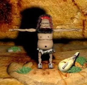 Caveman Character 3d model