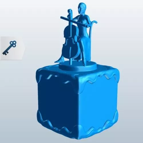 Cellist Sculpture 3d model Cellist Sculpture 3d model