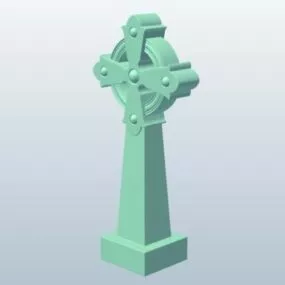 Cross Tombstone 3d model