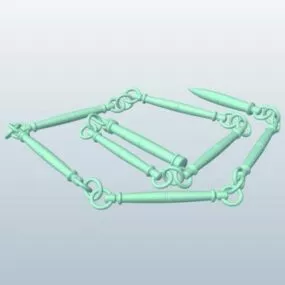 Industrial Chain Whip 3d model