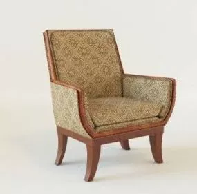 Vintage Pattern Chair 3d model