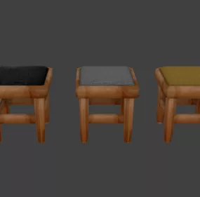 Short Chairs 3d model