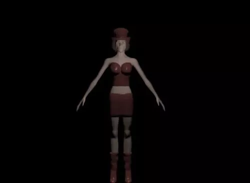 Dark Goddess Shaiya Raina 3d model