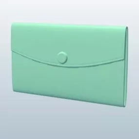 Women Simple Wallet 3d model