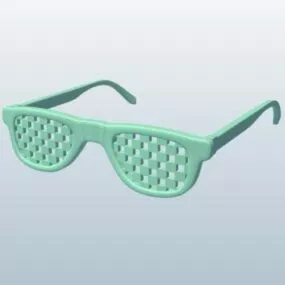 Glasses Checker Board Printable 3d model