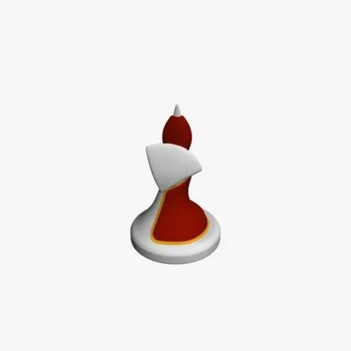 Chess Game Wooden Chessboard 3d model