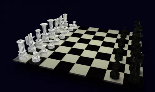 Classic Chessboard 3d model Classic Chessboard 3d model