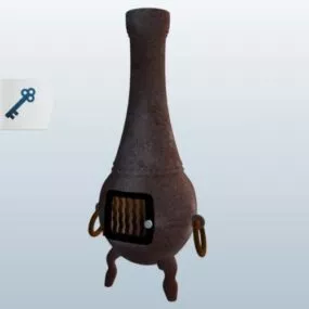 Chiminea Fire Pit 3d model