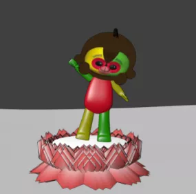Lunar Year Monkey Character 3d model