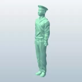 Chinese Soldier Figurine 3d model