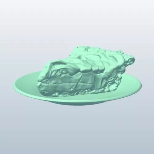 Decorative Chocolate Cake 3d model