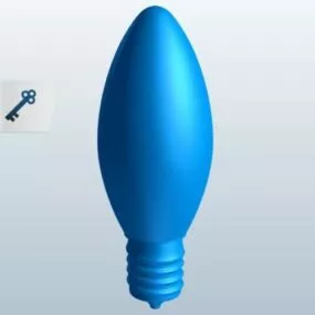 Christmas Light Bulb 3d model