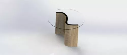 Circle Glass Round Table 3d model Circle Glass Round Table 3d model