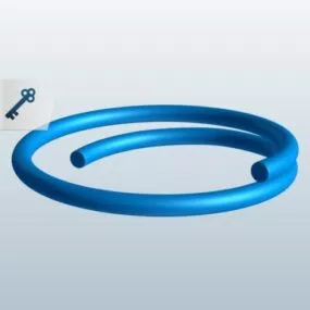 Circle Cotter Tube 3d model