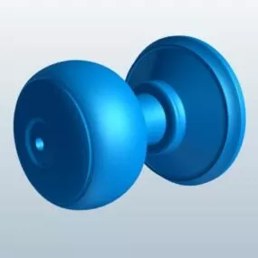 Circular Door Knob 3d model