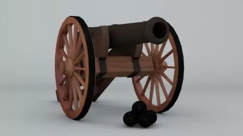 Army Cannon Weapon 3d model