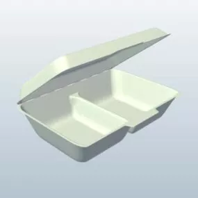 Food Clamshell Box 3d model